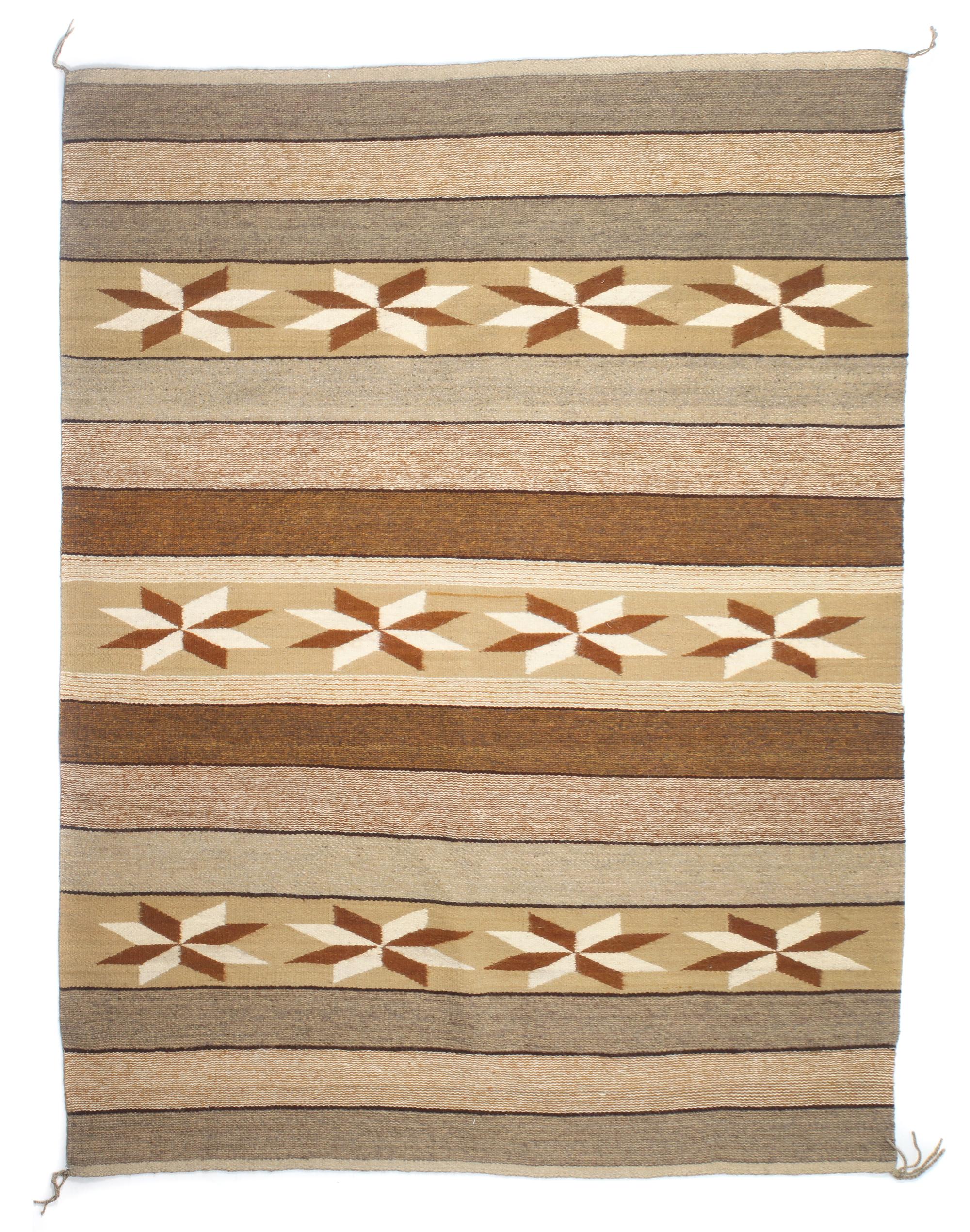 Two Navajo Chinle Rugs Larger: 69 3/4 x 58 3/4 inches. — SECOND HALF 20TH CENTURY