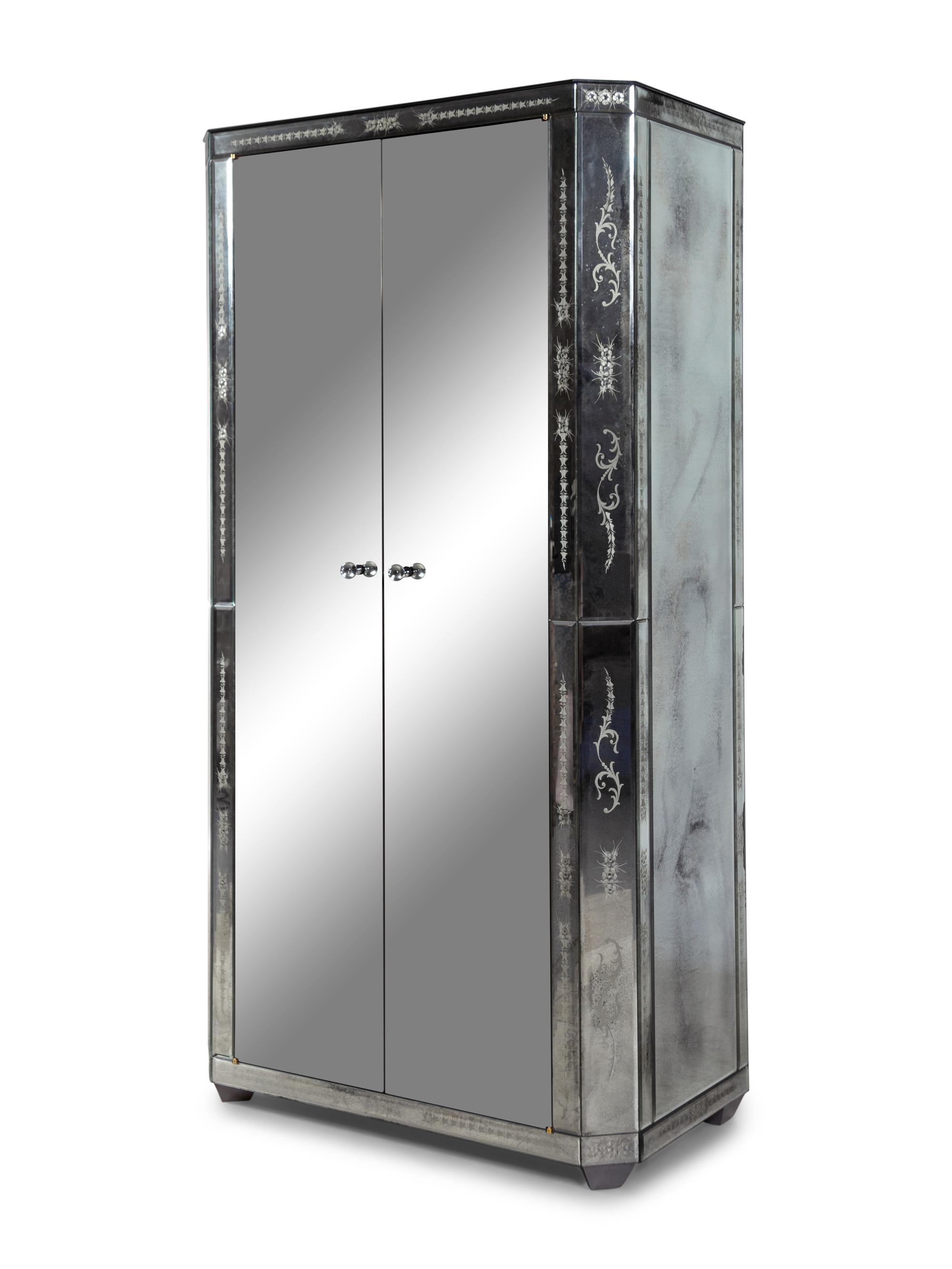 An Italian Mirrored Armoire