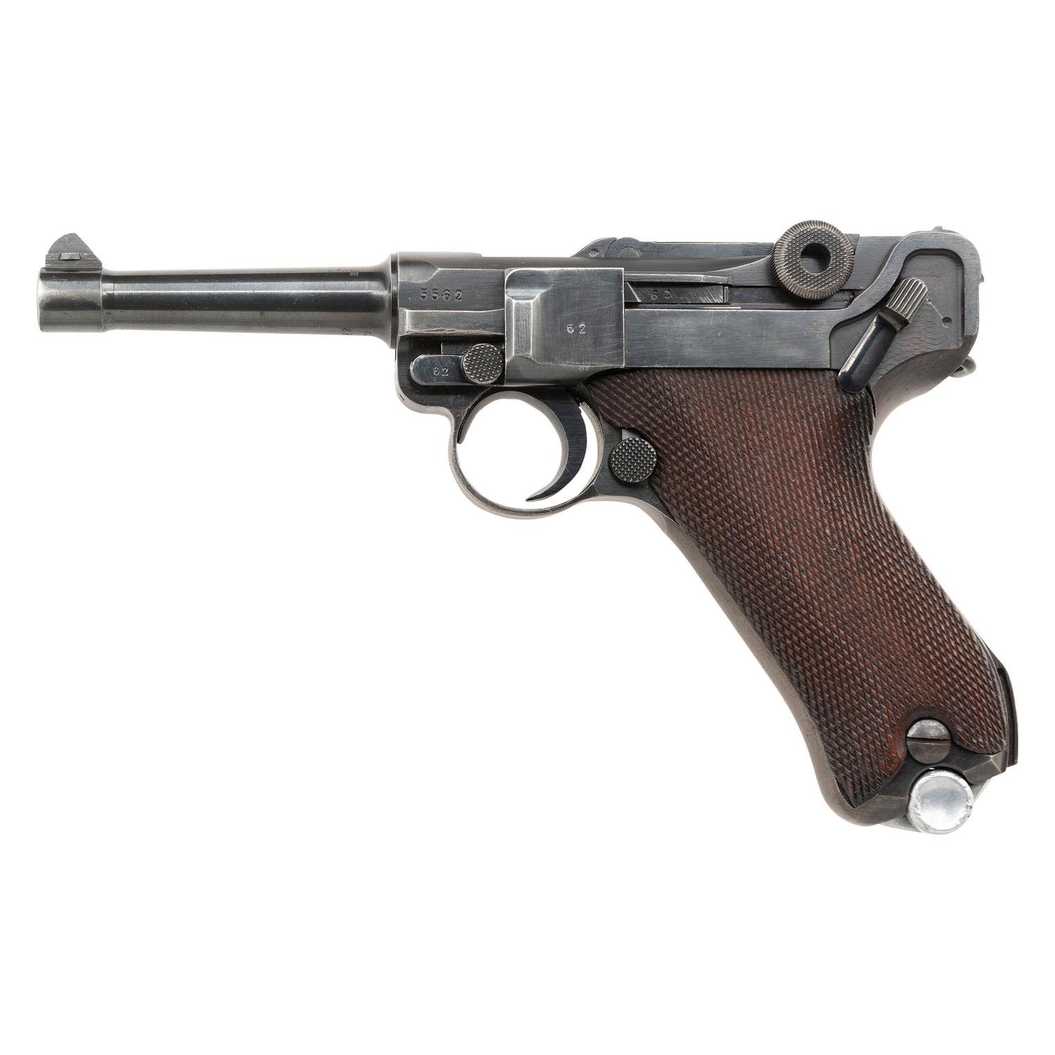 **1937 Dated S/42-Code Luger with Matching Magazine