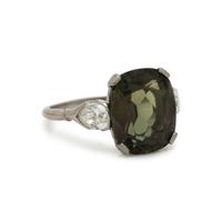 Alexandrite and Diamond Ring