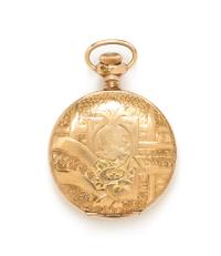 A Gold Filled Hunter Case Pocket Watch, Mignon, 27.20 dwts.