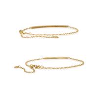 PAIR OF YELLOW GOLD AND DIAMOND BRACELETS