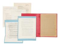 [FRANK LLOYD WRIGHT]. A small archive including contracts and related correspondence for the proposed film about Wright's life entitled Master Builder , comprising: