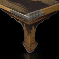 A very finely-decorated Japanese lacquer low writing table 日本漆器时绘炕桌 Meiji to Taisho period ?????