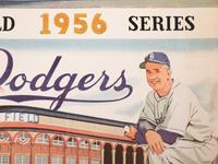 A 1956 New York Yankees vs. Brooklyn Dodgers World Series Don Larsen Perfect Game Scored Official Program