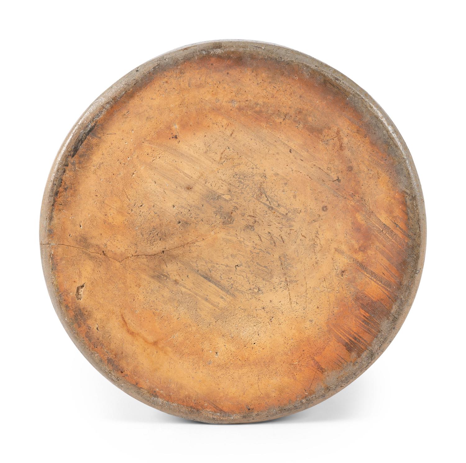 An Ohio Script Decorated Four Gallon Stoneware Crock