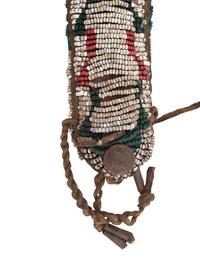 Sioux Beaded Hide Tab Case, with Tweezers