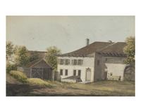 European School (19th Century), Farm View