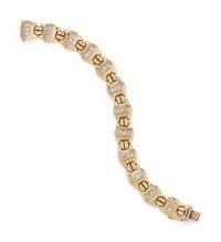 BICOLOR GOLD AND DIAMOND BRACELET