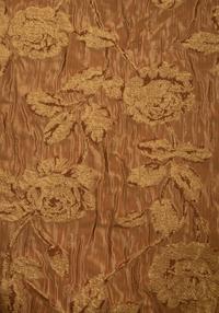 A Bronze and Gold Brocade Table Skirt — 20th Century