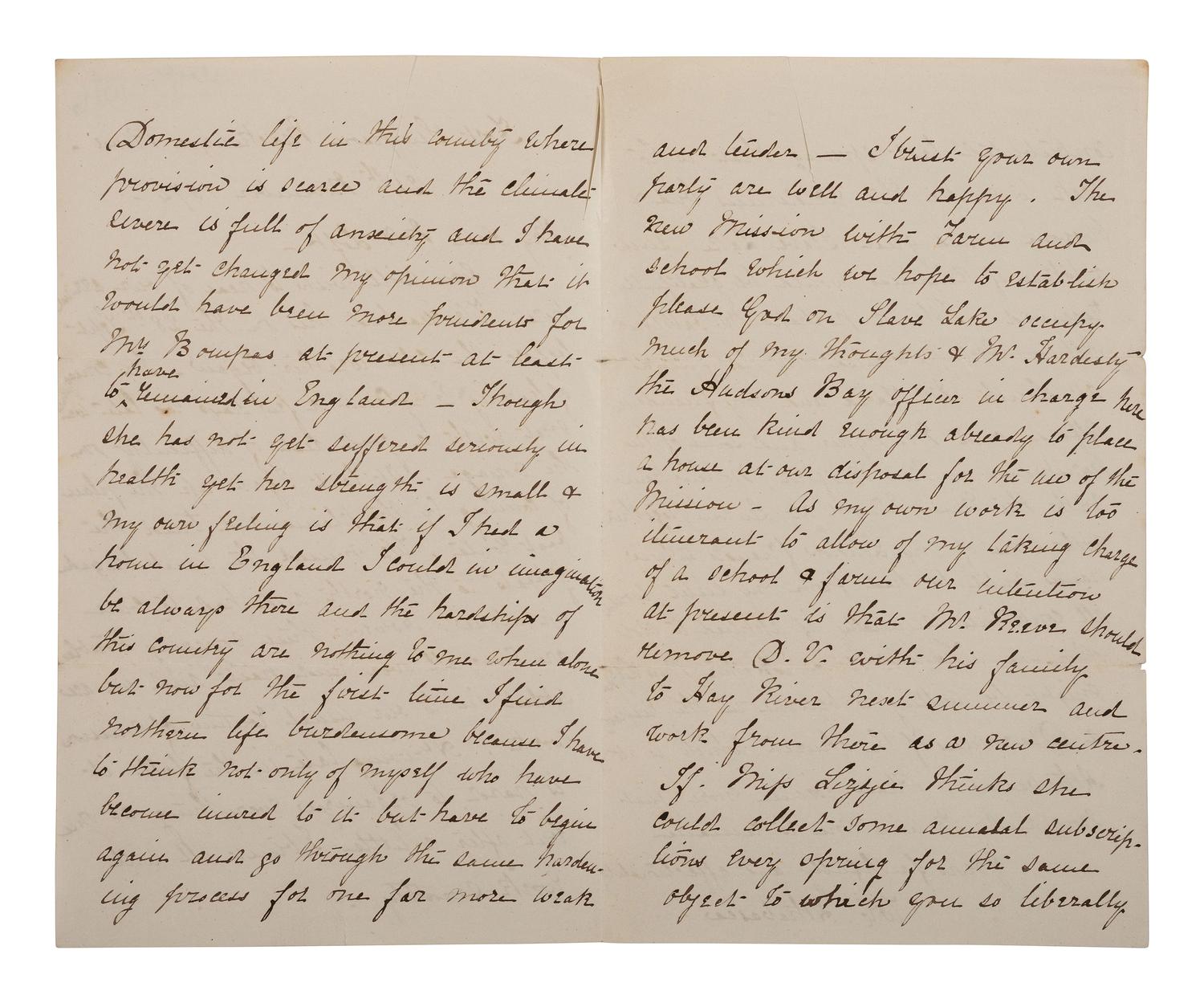 [WESTERN AMERICANA] . 3 letters involving missionaries and travel to Alaska and Canada.