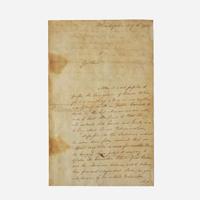 [Americana] [Declaration of Independence] Hancock, John Letter, signed
