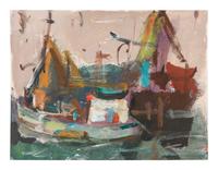 Three Works: Harbor Scenes