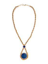DIAMOND AND LAPIS LAZULI NECKLACE
