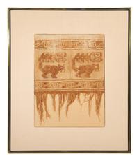 Two Framed Chancay Textile Fragments