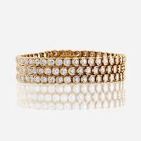 A diamond and eighteen karat gold bracelet, Van Cleef & Arpels France