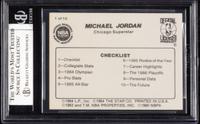 A 1986 Michael Jordan Star Set Checklist Card No. 1 (BGS 9 MINT)