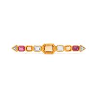 MULTIGEM BAR BROOCH