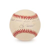 A Yogi Berra Single Signed Baseball Inscribed "It Ain't Over Till It's Over"