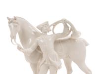 A Group of Twelve Nymphenburg Porcelain Equestrian Groups