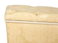A Scalamandré Silk Damask Upholstered Mechanical Media Chest — 20th Century