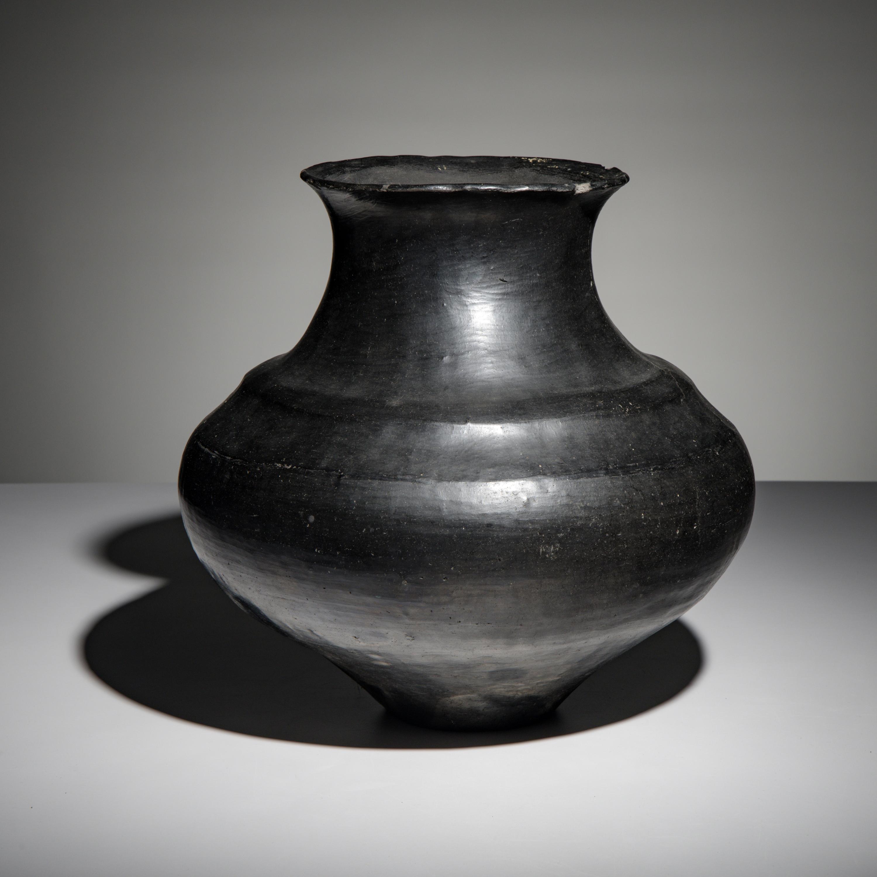 Santa Clara Blackware Pottery Jar