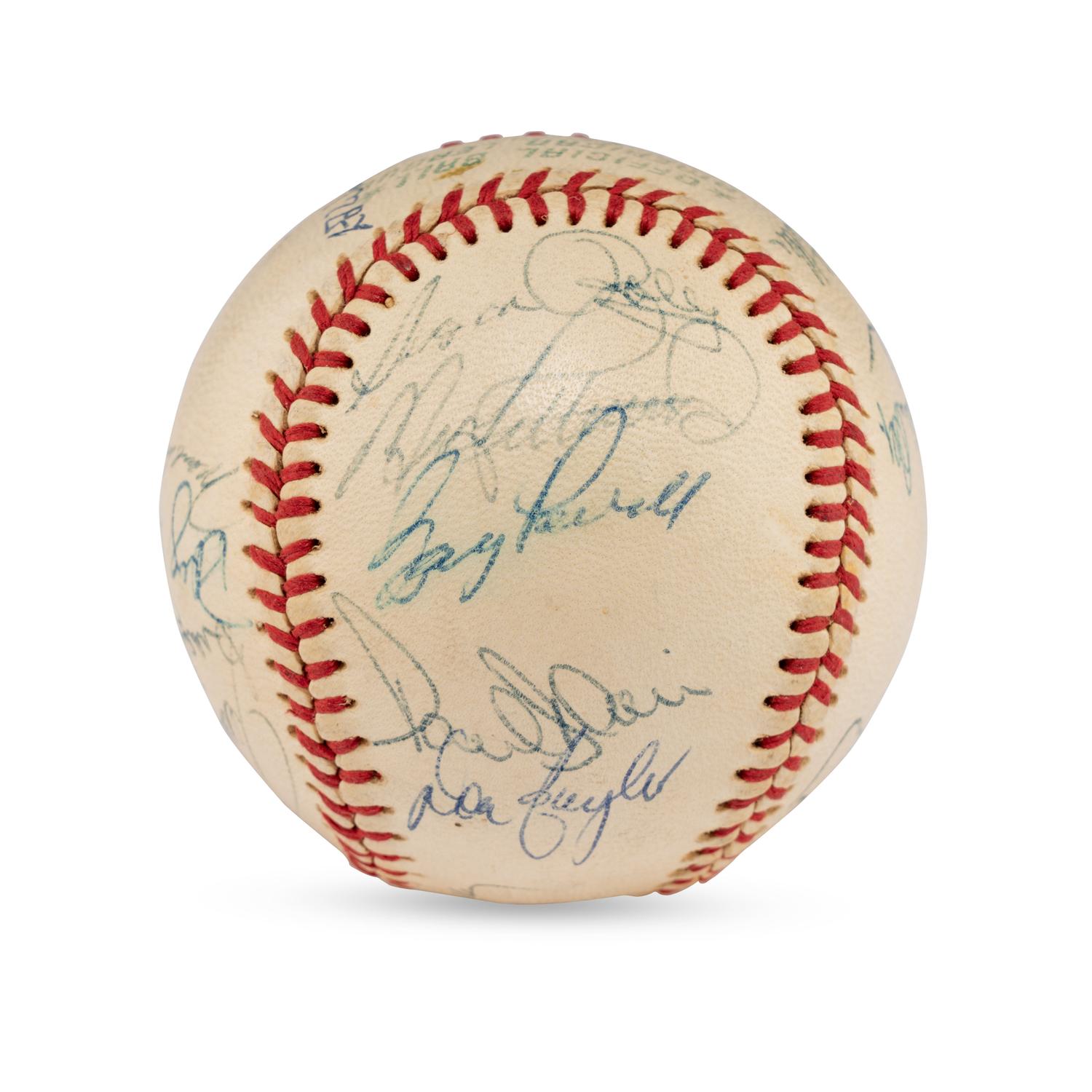 A 1973 Baltimore Orioles Team Signed Autograph Baseball (JSA Letter of Authenticity)