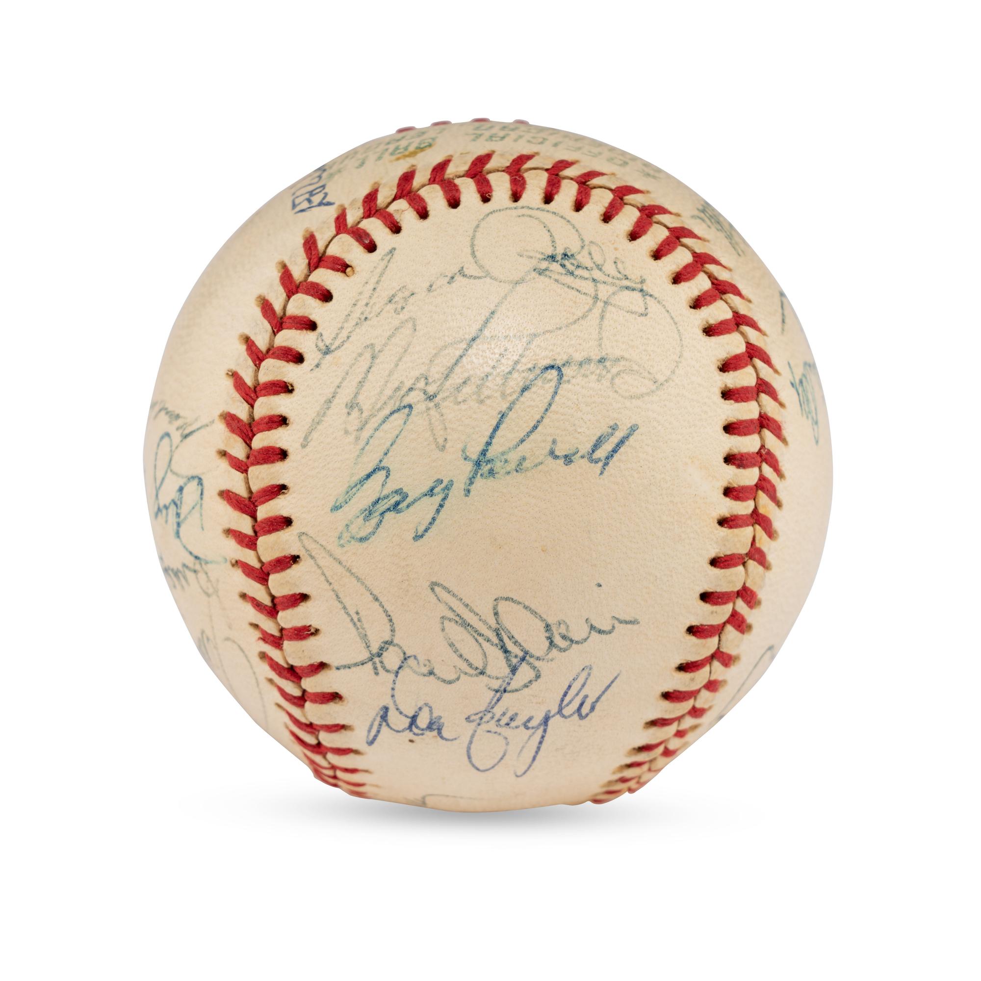 A 1973 Baltimore Orioles Team Signed Autograph Baseball (JSA Letter of Authenticity)