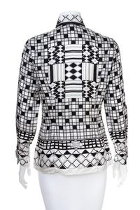 A Gianni Versace Silk Atelier Print Shirt, Size 40.