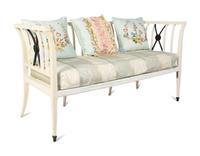 A Swedish Gustavian Style Painted Bench — 20TH CENTURY