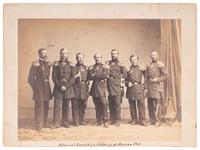 [CIVIL WAR]. [BRADY, Mathew (1822-1896), photographer]. Admiral Lessofsky and Captains of Russian Fleet . New York, 1863.
