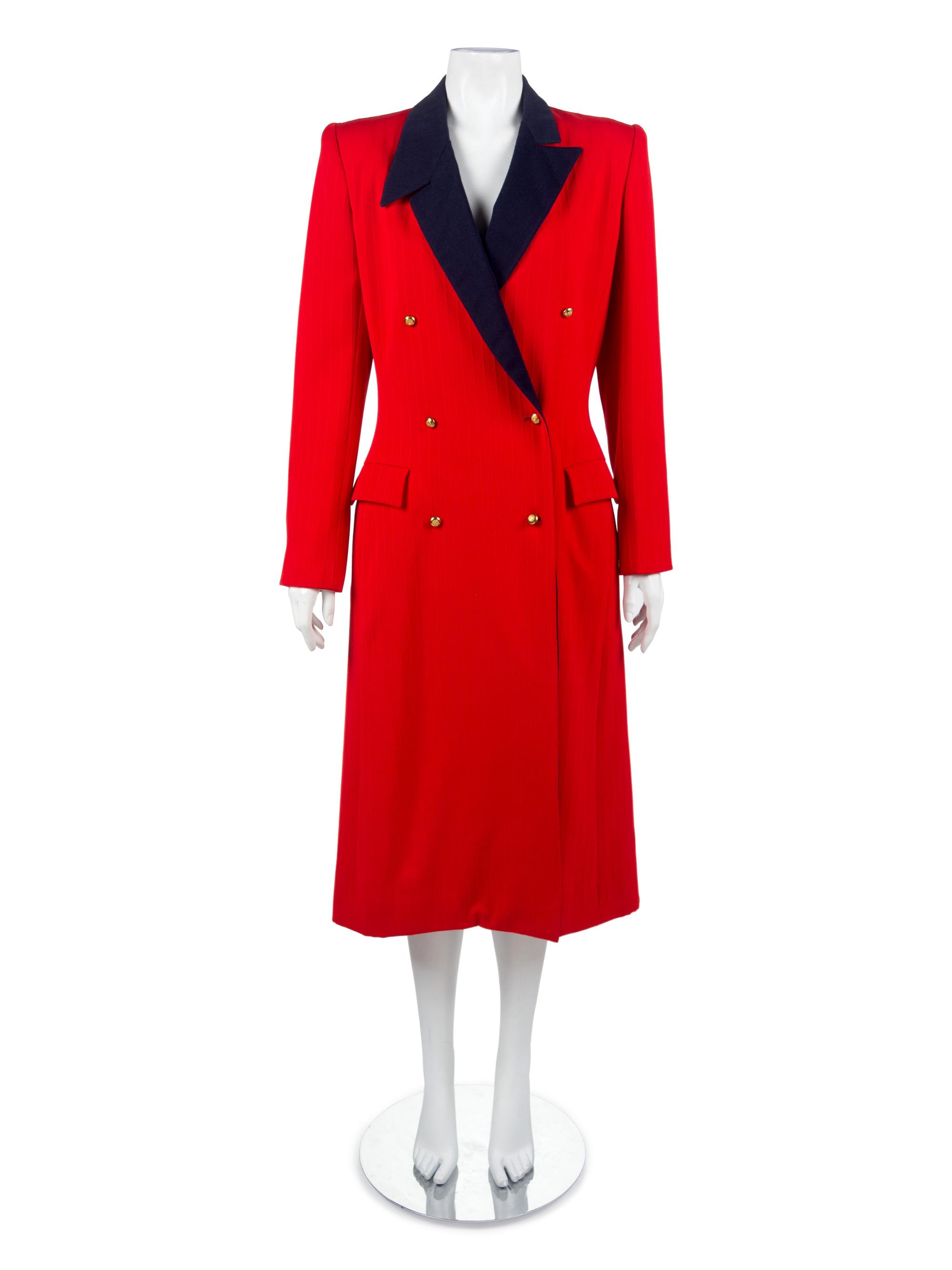 One Givenchy Coat and Two Bill Blass Coats, 1980s — Sold to benefit the Art Acquisition Fund at the Indianapolis Museum of Art at Newfield.