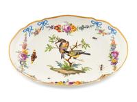 A Meissen Porcelain Ornithological Platter