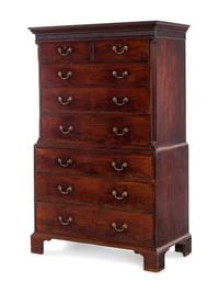 A George III Mahogany Chest on Chest