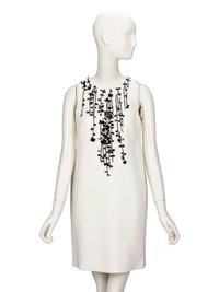 Giambattista Valli, Embellished White Sheath Dress