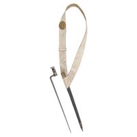 White Buff Bladric with Breast Plate, Scabbard & Socket Bayonet