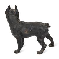 Two American Painted Iron Door Stops