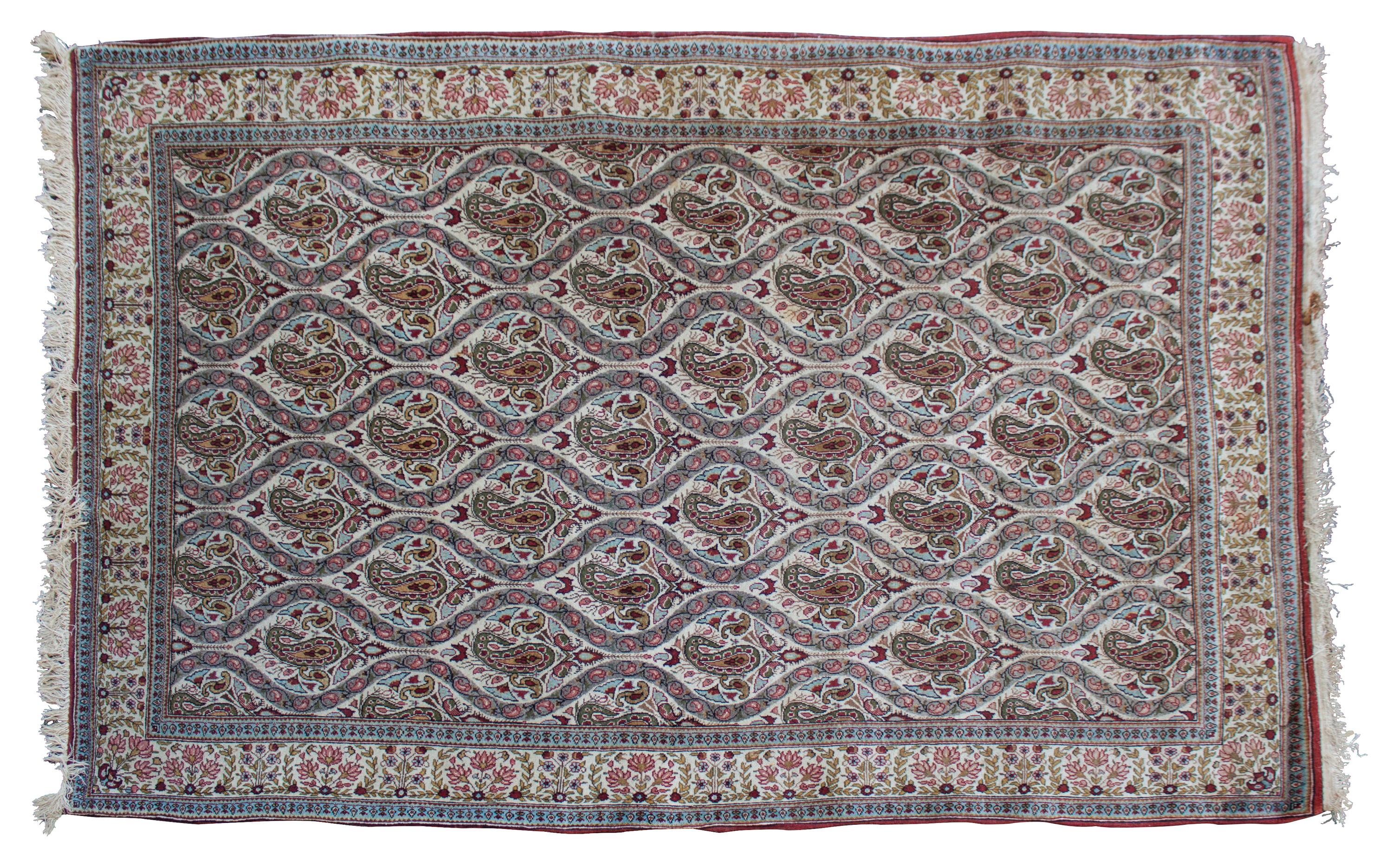 A Tabriz Wool Rug 7 feet x 4 feet 5 inches. — SECOND HALF 20TH CENTURY
