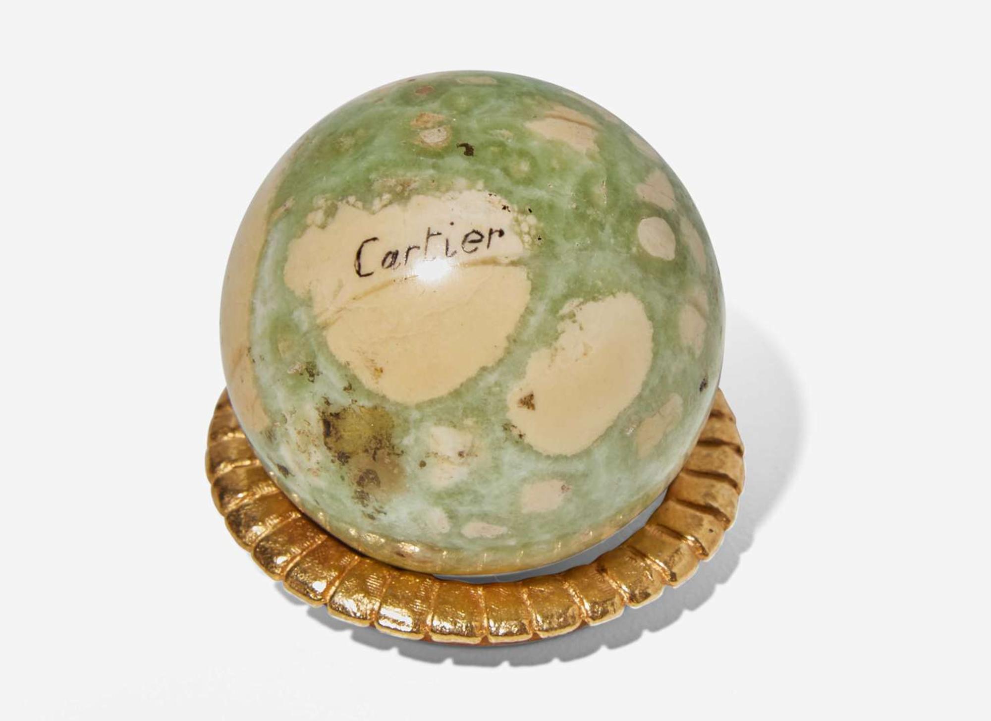 A group of five sterling silver, silver gilt, enamel, and semiprecious eggs, various makers, 20th century