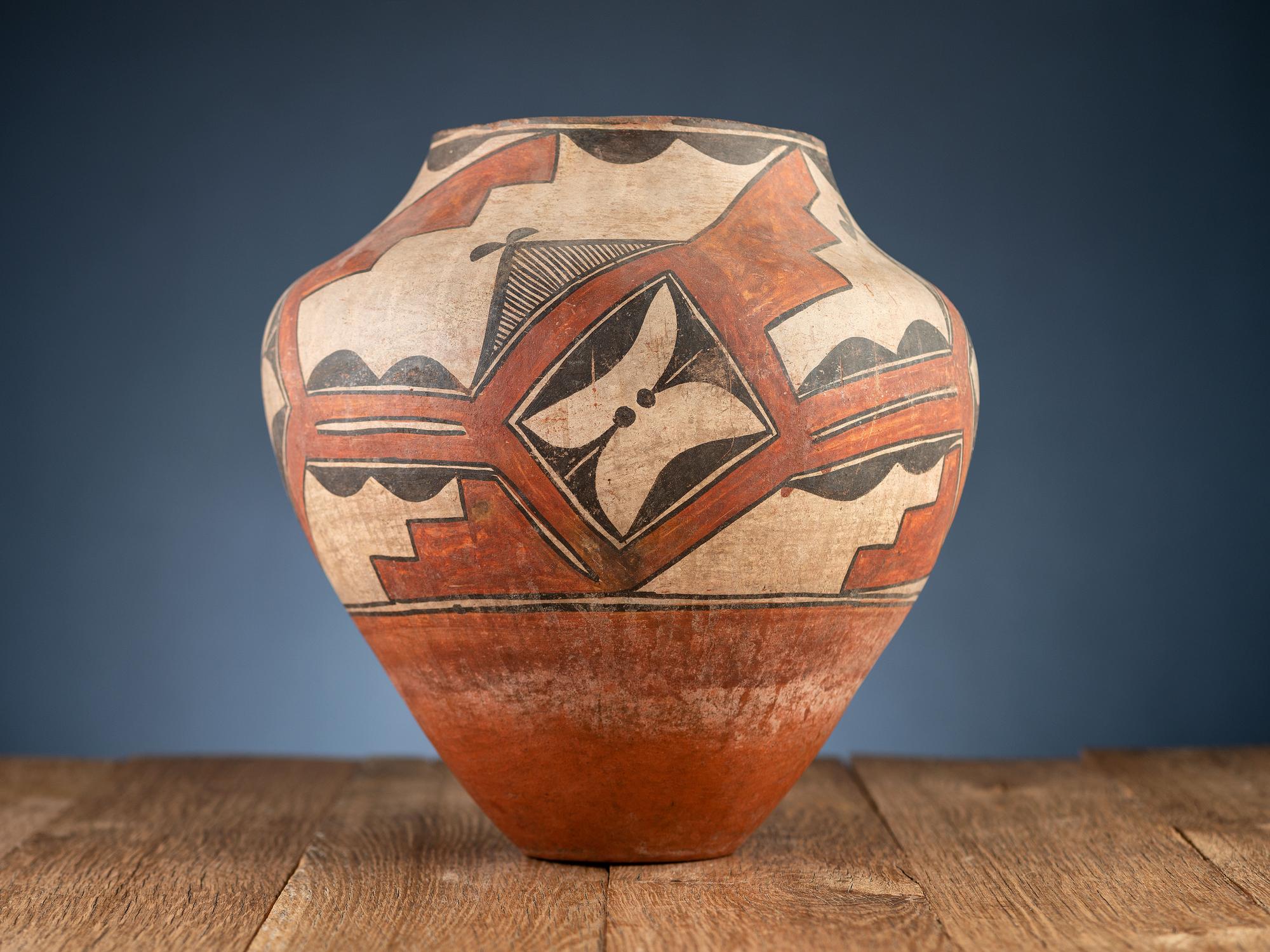 Zia Polychrome Pottery Olla