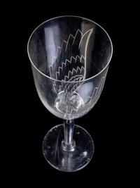 A Set of Twenty-Six Lalique Ange Glasses