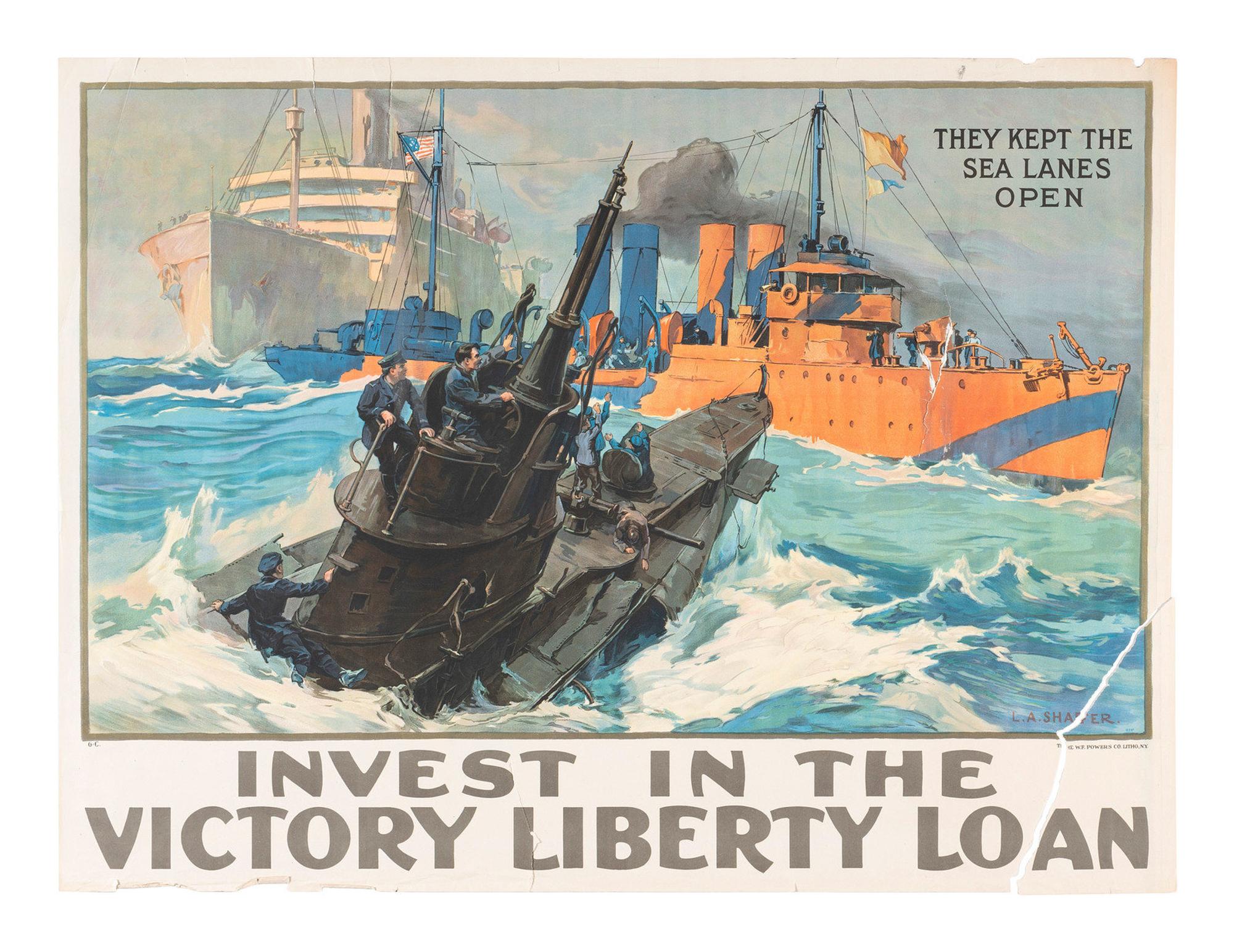 [WORLD WAR I]. A group of 11 posters, including 4 featuring artwork by Howard Chandler Christy, comprising: