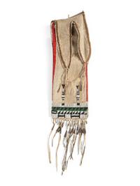 Arapaho Beaded Hide Tobacco Bag