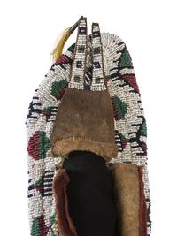 Sioux Fully Beaded Hide Moccasins