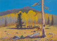 Indian Camp on the Slopes of San Francisco Peaks, on the Road to the Snow Bowl, 1952