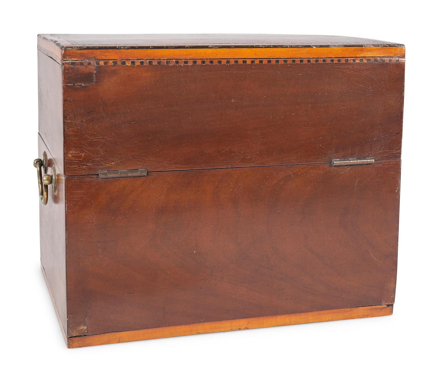 A George III Adam Style Inlaid Mahogany Decanter Box
