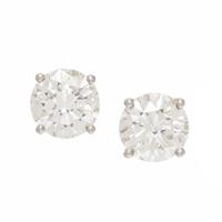 Diamond Stud Earrings with Diamond Jackets