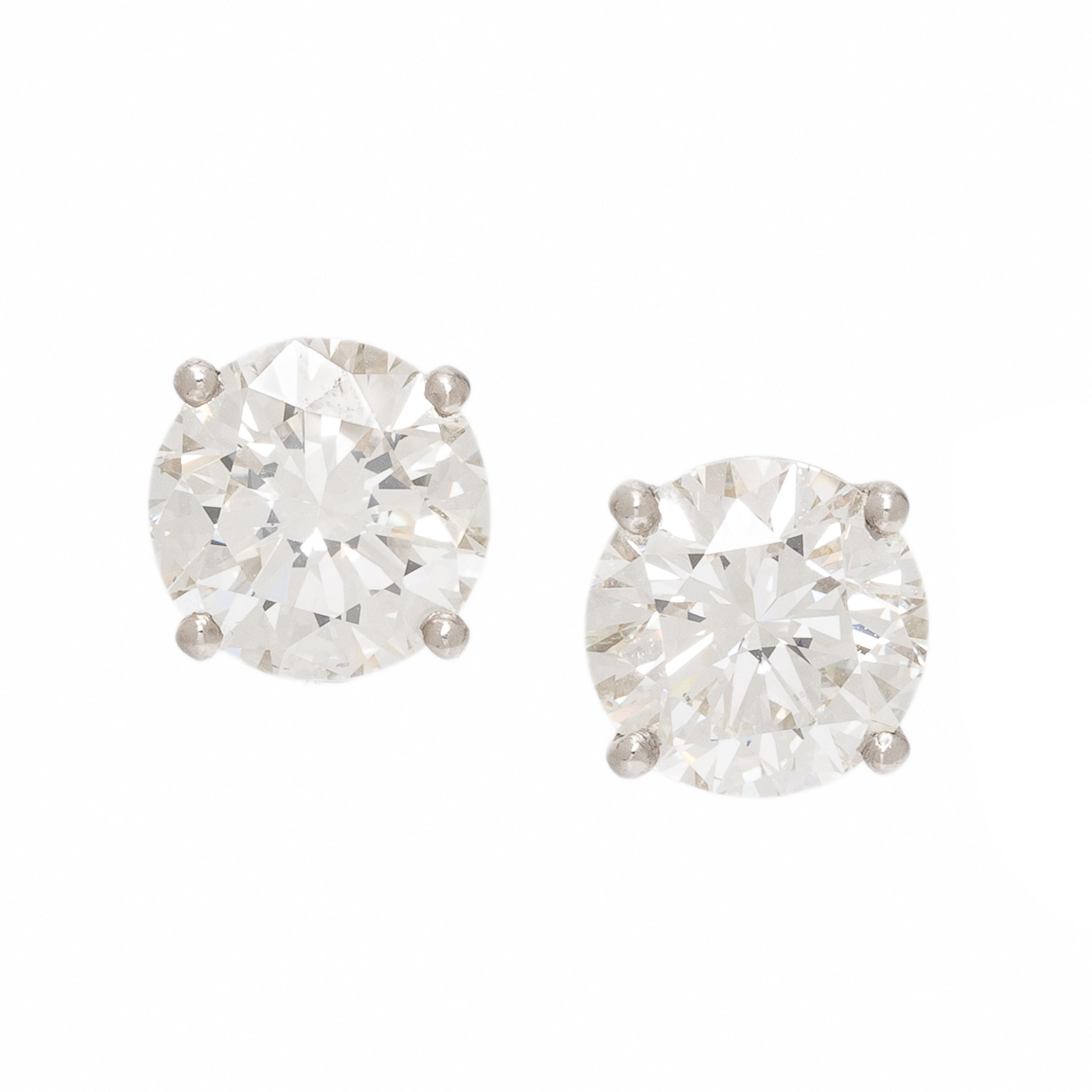 Diamond Stud Earrings with Diamond Jackets