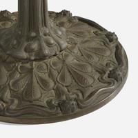 American School "Roses" Leaded Glass Table Lamp, USA, circa 1915