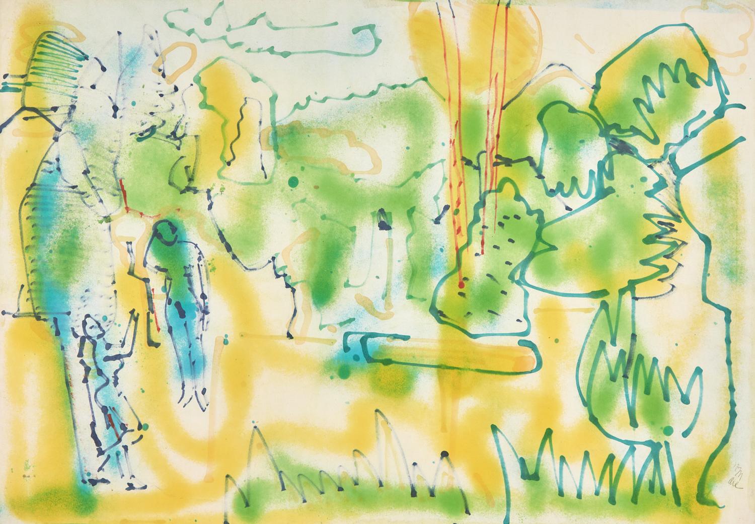 Untitled (Figures in Landscape), circa 1974